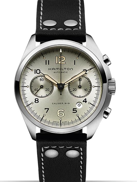 fashion Hamilton Khaki Pilot Pioneer Auto Chrono H76416755 watch